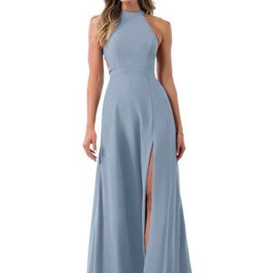 Azazie Clarice Dusty Blue Bridesmaid Dress